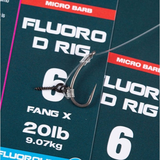 NASH przypon FLUOROCARBON D-RIG 6 Micro Barbed